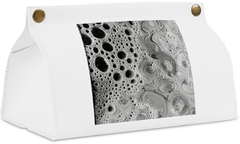 Taschentuchbox-Abdeckung, quadratisch, Polyurethan, Wassertropfen auf Glas, bedruckt, Taschentuchbox, Organizer, Halter, kleine Reise-Make-up-Tasche, Würfelbox, Halter, wiederverwendbare