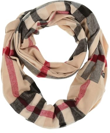 FRAAS Cashmink Loop Schal 56 x 70 cm - Weicher als Kaschmir - Karierter Schlauch-Schal für Damen