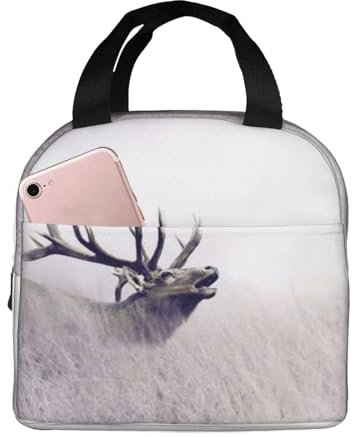 VANANI Wild Deer Isolation Lunchtasche Wiederverwendbare Lunchtasche Wasserdicht und Auslaufsicher Geeignet für Arbeit, Schule und Picknick