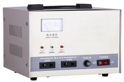 ExoticaBlend Stabilizzatore di Tensione da 220 V, Stabilizzatore di Tensione di Potenza Completamente Automatico, Regolatore di Tensione per Aria Condizionata in Rame Puro,1KVA