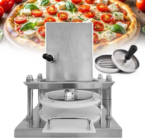 QUSYZD Macchina per la pressatura della Pasta per Pizza in Acciaio Inossidabile, sfogliatrice elettrica per Pasta con Motore da 2000 W, Strumenti per la Produzione di Pasta per Pizza per,25cm