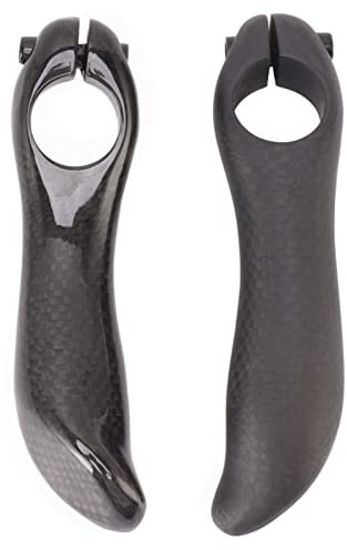 EVTSCAN 1 Paar Fahrrad-Hilfslenker reduzieren müde, bequemer Halt, Carbon-Faser-Fahrrad-Bar-End-Lenker (Matte)