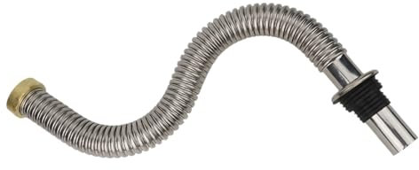 Tuyau d'évacuation, tuyau de vidange, tuyau d'évacuation d'évier 40 cm 60 cm en acier inoxydable for cuisine, salle de bain, siphon d'évacuation des déchets, tuyau flexible, tube de drainage rétractab