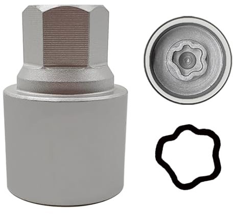 JEUCLEL 050 Wheel Locking Nut Key Socket Compatible with BMW Series, (Socket OD 29mm - ID 25mm), Wheel Anti-Theft Lug Nut Removal Tool, Anti-Theft Screw Remover