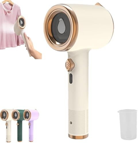 Aerohake - Mini máquina de planchar portátil, mini electricista de mano, plancha giratoria y recta plegable inteligente, mini plancha de vapor para ropa de viaje, vaporizador de ropa esencial para