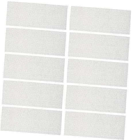 HANABASS 10pcs Fish Tank Aquatic Moss Mesh Stainless Steel Rust-resistant 7.5x19cm for Aquarium Moss Wall Seaweed Carpet Decor