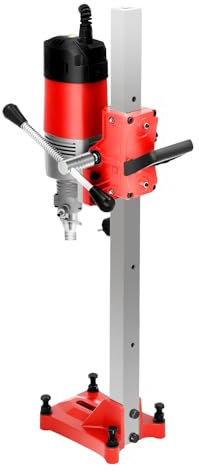 Foret à carotte à béton 2300 W, perceuse à noyau résistante à la chaleur, 740 tr/min, perceuse à cœur guidée à la main, perceuse à noyau creux portable, forage humide à sec pour béton armé, brique