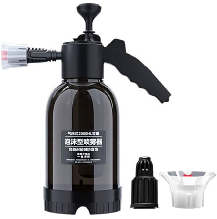 Spruzzatore A Schiuma Per Auto, 2L Spruzzatore A Pressione Con 2 Ugelli Regolabili, Spruzzatori Manuale Con Funzione Di Spruzzo, Schiumatore Portatile Per Lavaggio Auto, Giardinaggio E Pulizia