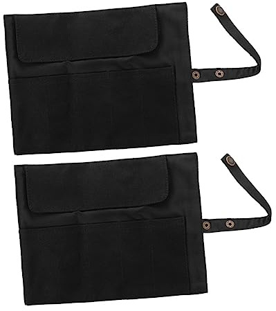 UKCOCO Custodia Porta Orologi Rotolo in Nylon Nero, Organizer Da Viaggio Per Cinturini, Salvaspazio Chiusura a Cordino, Capacità Fino a 5 Orologi, Per Viaggi Brevi e Lunghi