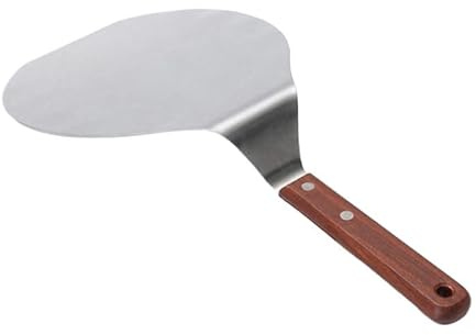 SkyjOy Pelle Pizza Pelles à Pizza Rondes en Acier Inoxydable avec Manche en Bois, Pelle à Pizza, Pelle à gâteau, Coupe-Pain, Accessoires de Cuisine Pelle A Pizza