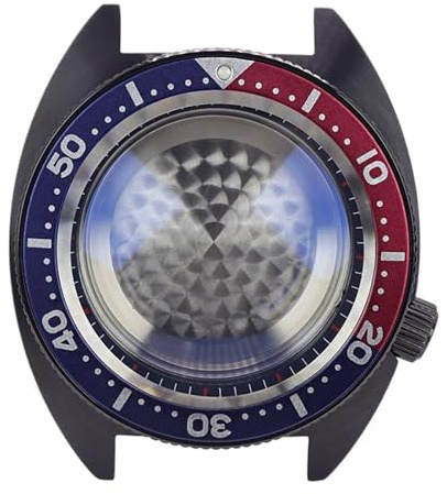 1st Svart/Silver 41mm Byt ut klockfodral Reparationsdelar Safirkristall for NH35 NH36 NH34 NH38 NH70 Urtavlor 28,5 mm Urtavla(Deep blue chapter46)