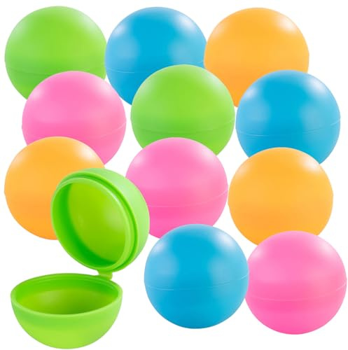 Playtastic Wasserbomben für Kinder: 12er-Set Wiederverwendbare Wasserbomben, selbstschließend, Ø 6,5 cm (Kinder Wasserspiele, befüllbar)