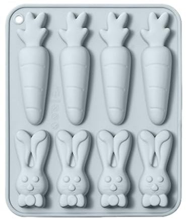 per caramelle in silicone pasquali, in silicone per gelatina di coniglio | antiaderenti per torta di con coniglietto pasquale | Stampo per dolci pasquali, stampo per conigli fai-da-te per decorazioni