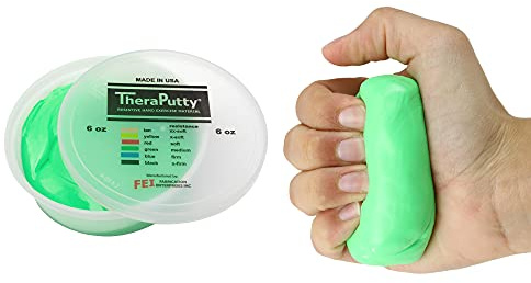 CanDo TheraPutty Antimikrobiell - Knetmasse - 170 g - grün (medium)