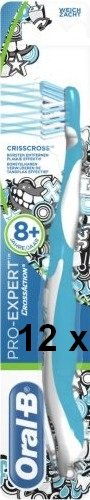 Oral-B Kinderzahnbürste ProExpert CrossAction 8+ - 12 Stück - Blau - Manuell - Zahnbürste