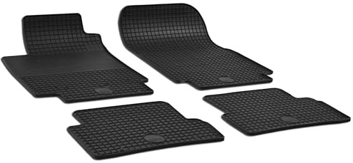 WALSER DirtGuard Gummi Fussmatten Auto für Renault Modus/Grand Modus 2004-2012, Clio III 2005-2012, Clio 2012-2019, Captur 2013-2019, 100% passgenaue Auto Fußmatten, Fußmatte Auto