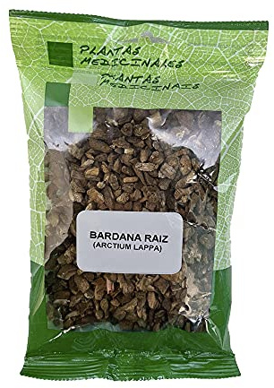 PLAMECA - Bolsa de Bardana Raiz Triturada, Hierba Natural, para Infusión, Hierbas Vulnerarias y Calmantes, Función Depurativa, Diurética y Antibacteriana, Hipoglucemiante, para Pelo - Envase 75 g