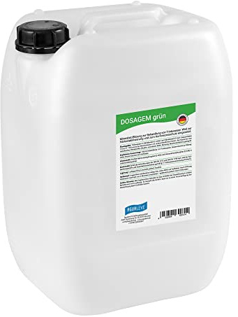 Agualeve DOSAGEM grün Mineralstofflösung 20 Liter – Härtestabilisierung & Korrosionsschutz – für Wasser im Härtebereich mittel (15° - 21 dH) – Dosierung mittels Dosieranlage – Made in Germany