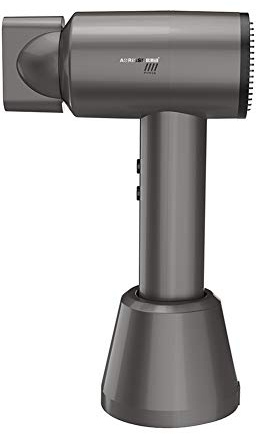 Secador de Pelo Inalambrico Portátil, Viento Caliente y fría de Carga rápida 5000mAh Batería Recargable para el Interior al Aire Libre y Viajar,Gris