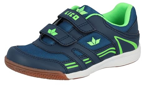 Lico Chaussures de Sport en Salle Active Indoor V pour garçon. - Bleu - Marine Citron., 30 EU