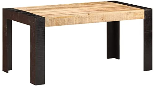 vidaXL Esstisch, Küchentisch, Esstisch, Esstisch, Küchenmöbel, Haus, Innenbereich, 160 x 80 x 76 cm, Mangoholz, robust