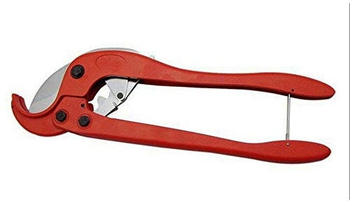 Tagliatubi in plastica 63 mm, tagliatubi in PVC ad alte prestazioni, strumenti di installazione per il taglio di tubi in plastica in OD PEX, PVC e PPR (rosso, SA-0063)