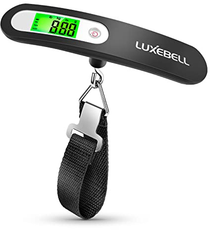 Digital Luggage Scale Vacation Travel Essentials Accessories Gifts for Traveler Portable Suitcase Handheld Weight Scale 110 lbs Hanging Baggage Travel Must Haves
