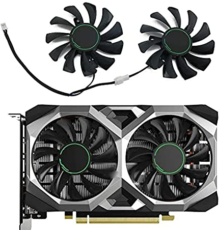 DOTODO Ventilateur de refroidissement pour carte graphique 75 mm HA8010H12F-Z CGPU pour MSI GeForce GTX 1650 Super Ventus XS
