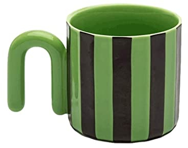 Habrur Tazzine caffè Tazzine Caffe Tazze Caffe Tazza in Ceramica A Contrasto di Design con Manico A Forma di U Tazza da caffè Riutilizzabile alla Moda Multifunzionale Tazzine da caffè Tazza da caffè