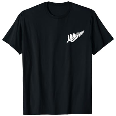 Neuseeland Silver Fern NZ Black Proud Kiwi Rugby Geschenk T-Shirt