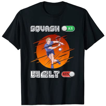 Herren Squash An Welt Aus Squash T-Shirt