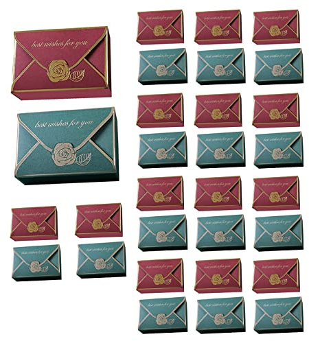 30 Stück Umschlag Candy Boxes, Gastgeschenkboxen für Hochzeiten, Bronzing-Süßigkeitsboxen, Kreative Geschenkboxen aus Papier für Geburtstag, Party, Jubiläum, Babyparty, Festival