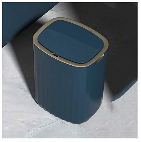 Poubelle Cuisine 3.1 Poubelle de ménage Gallon avec couvercle Simple Poubelle automatique sans contact automatique peut poubelle d'induction ovale for la chambre cuisine chambre salon bureau Poubelle