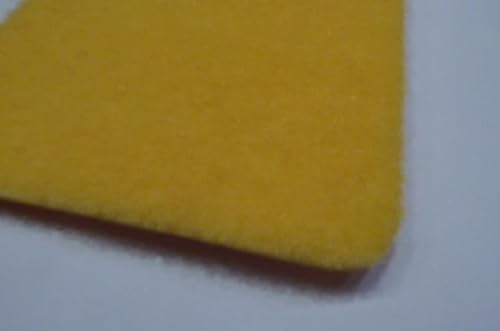 12,90 Euro/m² Teppich Meterware Autoteppich feiner dünner Velourstoff Vließ gelb