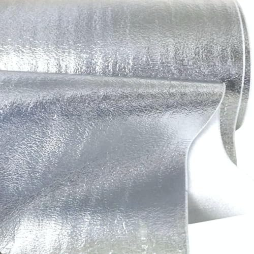 TOLKO Kälte und Wärme isolierender Thermostoff mit silber Thermo-Beschichtung Sonnenschutz Stoff Meterware blickdicht Beschattung Hitzeschutz Stoffe zum Nähen (Silber)