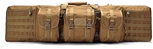 Gewehrrucksack Weiche Gewehrkoffer Doppelte Gewehrtasche, Aufbewahrungstasche, Rucksack, weich gepolstert, taktische Waffentasche für Schusswaffen, Militärtransport, abschließbare Tragetasche für Jag