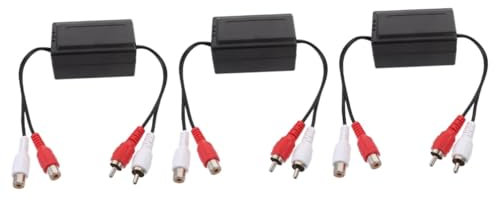 Hemobllo 3stücke Erdungsschleifen-geräuschisolator Für Auto Rauschfilter Zur Geräuschunterdrückung Einfach Kompatibel Mit Verschiedenen Audiosystemen Für Klare Klangqualität Und