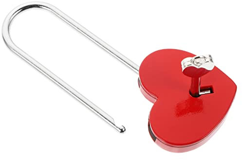 IWOWHERO Herzförmiges Liebesschloss Für Kompakt Leicht Vielseitig Einsetzbar Robustes Vorhängeschloss Für Koffer Tagebücher Schränke Und Sichert Persönliche Gegenstände Zuverlässig