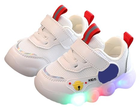 SRTUMEY Chaussures LED de mode pour bébés, enfants, lumières clignotantes, baskets de course pour garçons et filles, antidérapants, baskets de sport, cadeaux de Noël et d'anniversaire, déstockage