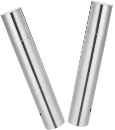 Cabilock 2piezas Brochetas Inoxidable Para Barbacoa Tubo De Almacenamiento Para Brochetas y Pinchos Soporte Para Parrilla