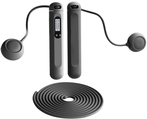 Corde à sauter - Outil de conditionnement physique numérique | Corde de saut lourde | Corde de fitness réglable | Entraîneur de saut sans glissement pour un usage quotidien, corde à sauter
