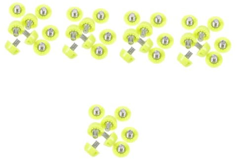 ibasenice 5 Series Clavos Deportivos Reemplazables Atletismo Clavos De Zapatillas De Fútbol Fluorescente 8 Piezas X 5