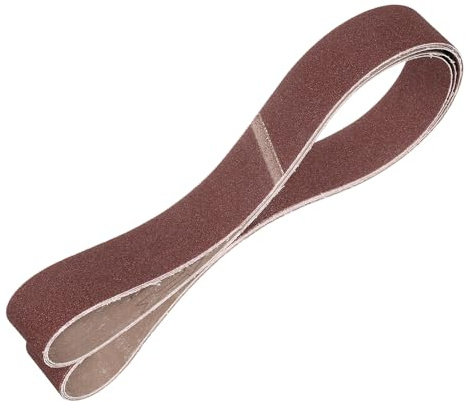 QUARKZMAN 50mm x 1829mm Nastri Abrasivi, 3Pz 80 Grana Carta Vetrata per Levigatrice Ossido di Allumina Per Lavorazione Legno, Lucidatura Metalli, Affilatura Coltelli