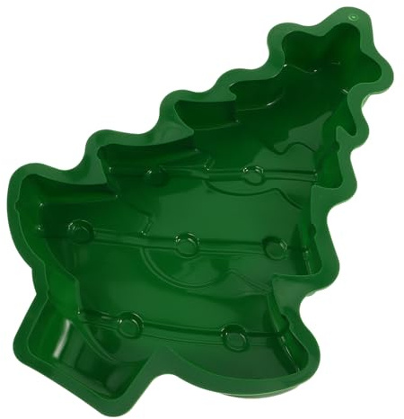 SAFIGLE Christmas Tree Silicone Baking Mold for DIY Cake Decorating, Flexible Food-Grade Silicone Christmas Cake Baking Mold for Holiday Kitchen Use