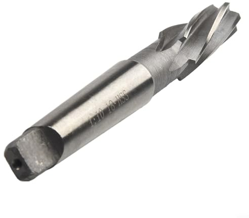 Escariador cónico 1:10 para escariador manual en espiral HSS para mandril cónico 8/10/12/14/16/18/20 mm, compatible con máquinas herramientas CNC (18 mm)