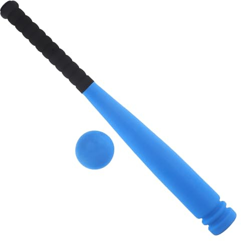 Abaodam Mazza da Baseball Giocattolo per 3-5 Anni con Palla in Schiuma Rossa e Manico in Plastica Cava 21,5 Pollici – Set Baseball Sicuro per Gioco All’aperto e Allenamento Colore Casuale