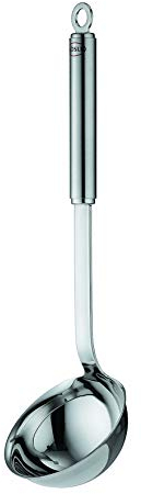 RÖSLE Schöpflöffel, Hochwertige Schöpfkelle mit Rundgriff, 9 cm, Edelstahl 18/10, spülmaschinengeeignet, Silbern