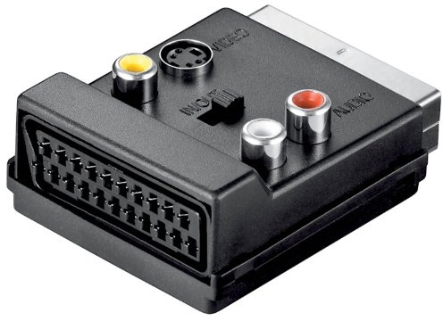 Wentronic - Adaptador para equipos de imagen y sonido (contiene tres salidas RCA hembra, 1 conector scart y 1 conector mini DIN hembra) 3 unidades