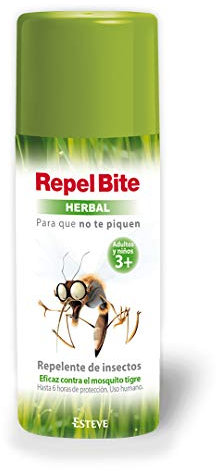 Repel Bite Herbal Spray Repelente de Insectos, 100 ml