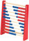 Playtastic Rechenschieber Kinder: Holz-Rechenschieber mit 100 Holzperlen, 2 Farben (blau & rot) (Abakus Holz, Lernspielzeug, Spielzeuge Kleine)